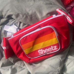 NWT red Sheetz "Canny Pack" wearable cooler fanny pack